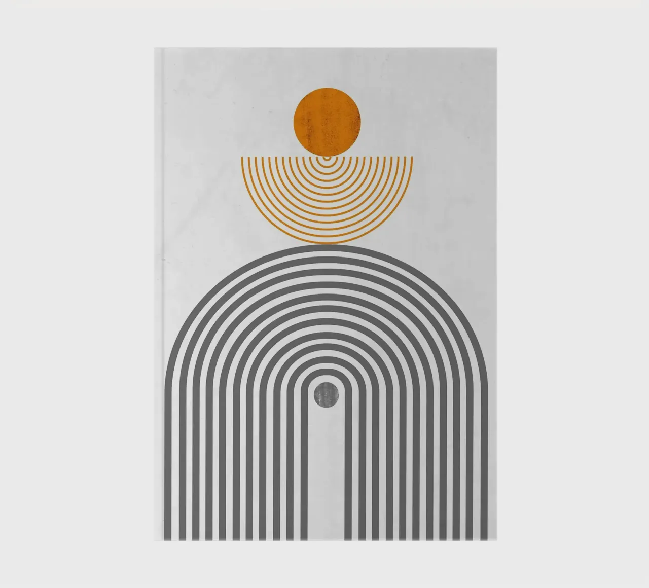 semi-circle notebook by Ron Bale