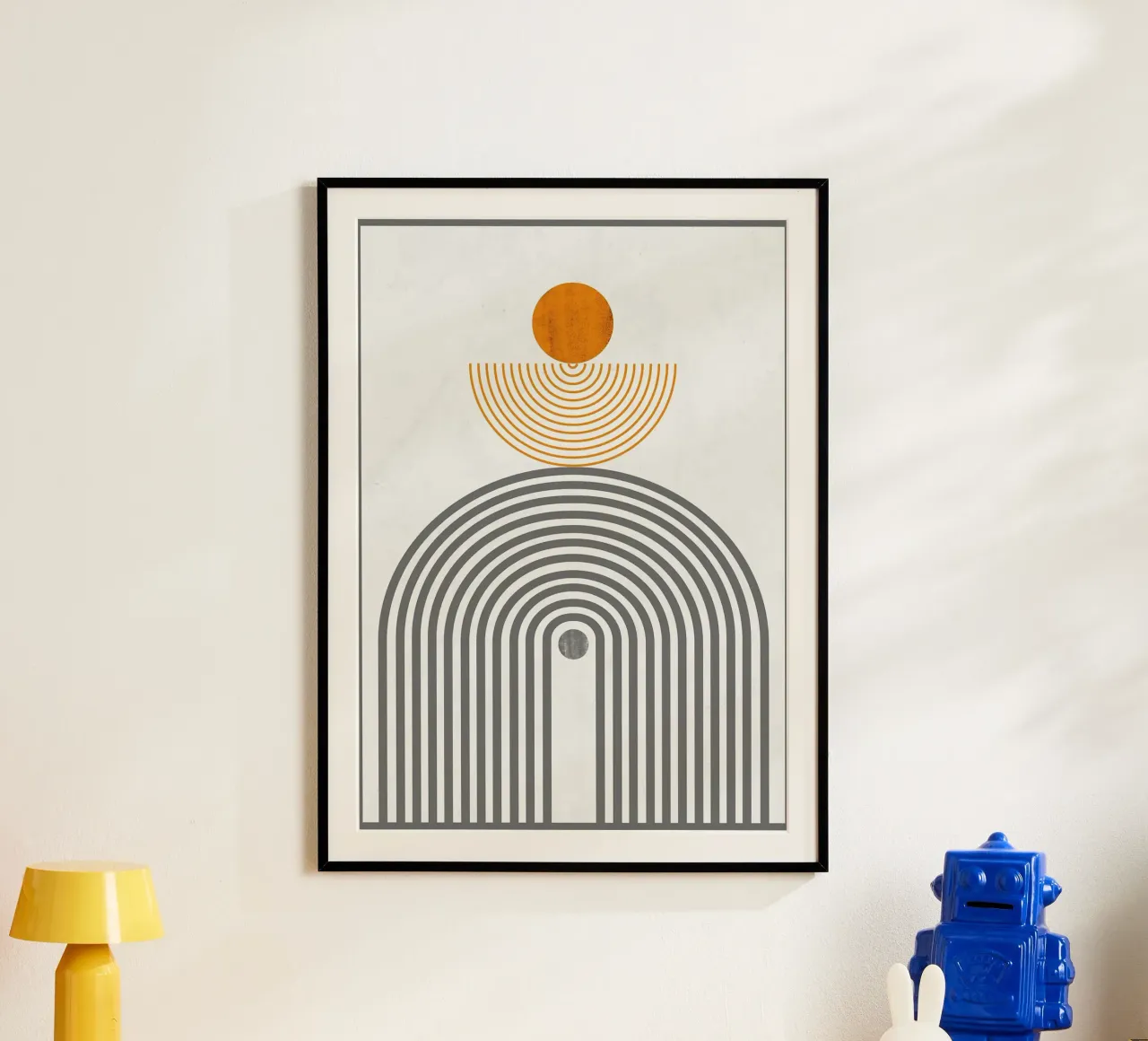 semicerchio poster con telaio in legno da Ron Bale