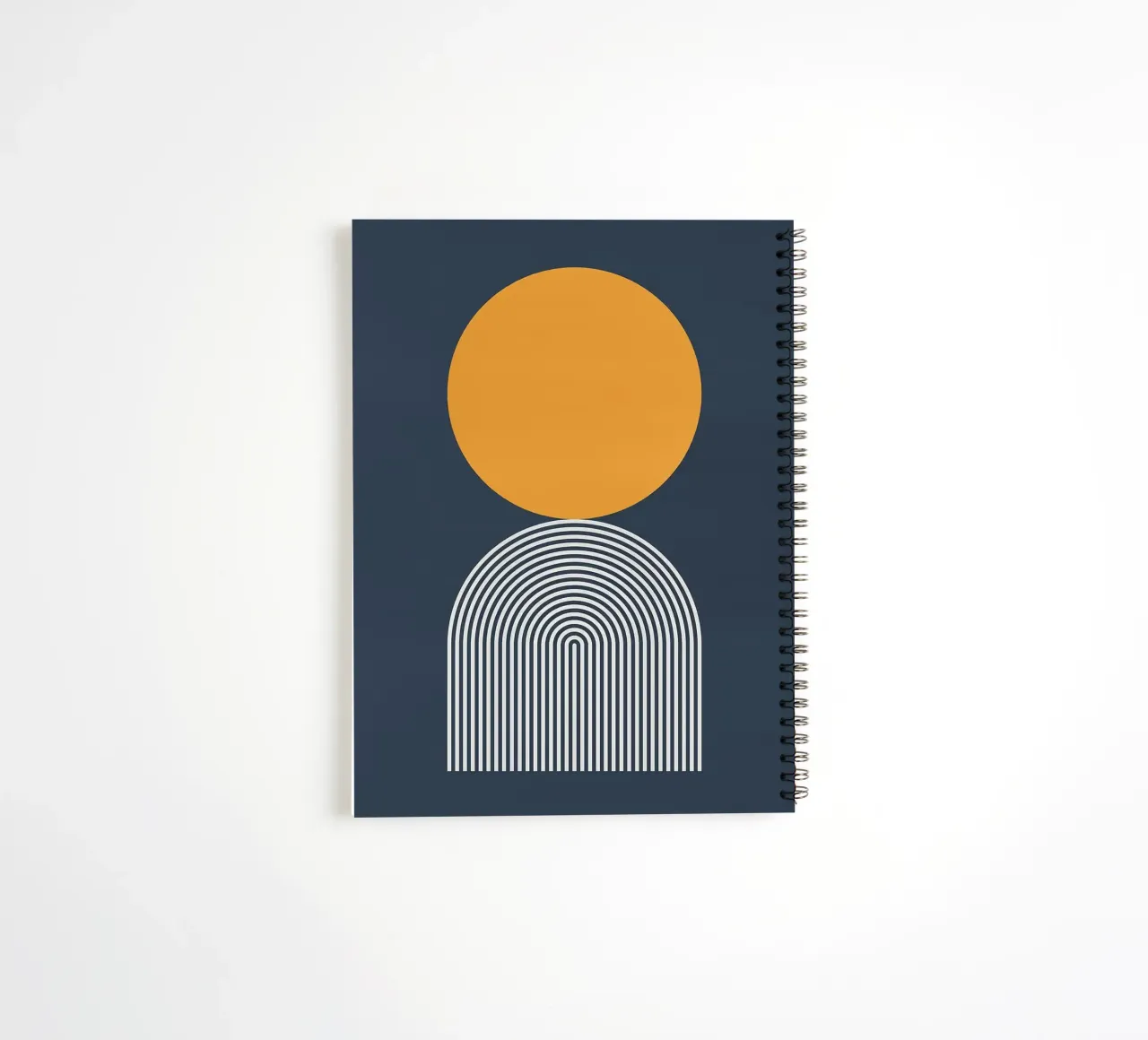 circle abstract shape spiral notebook by Ron Bale