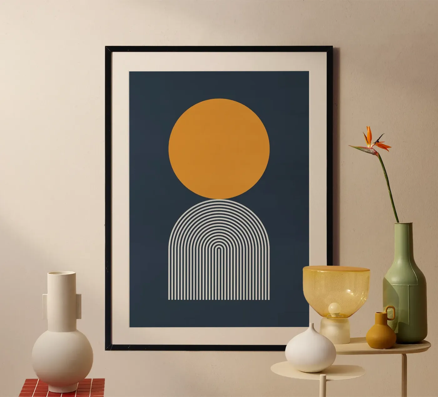 circle abstract shape poster by Ron Bale