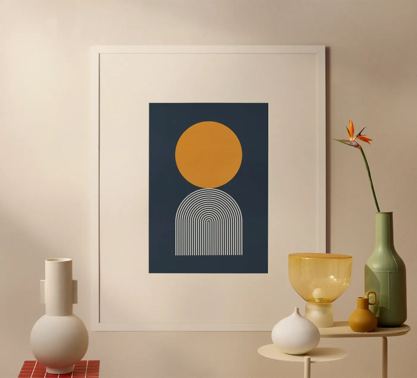 circle abstract shape poster by Ron Bale