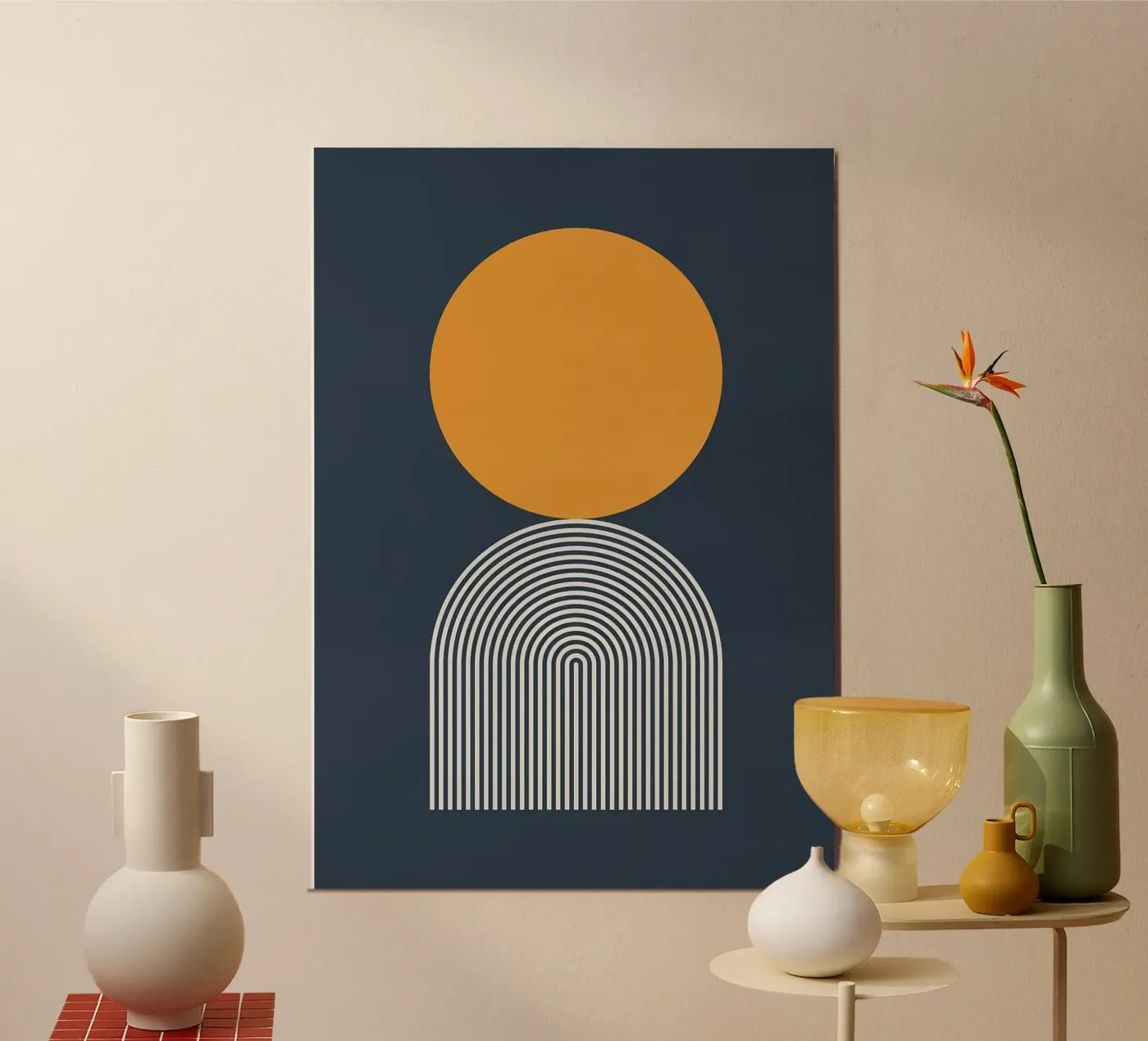 circle abstract shape poster by Ron Bale
