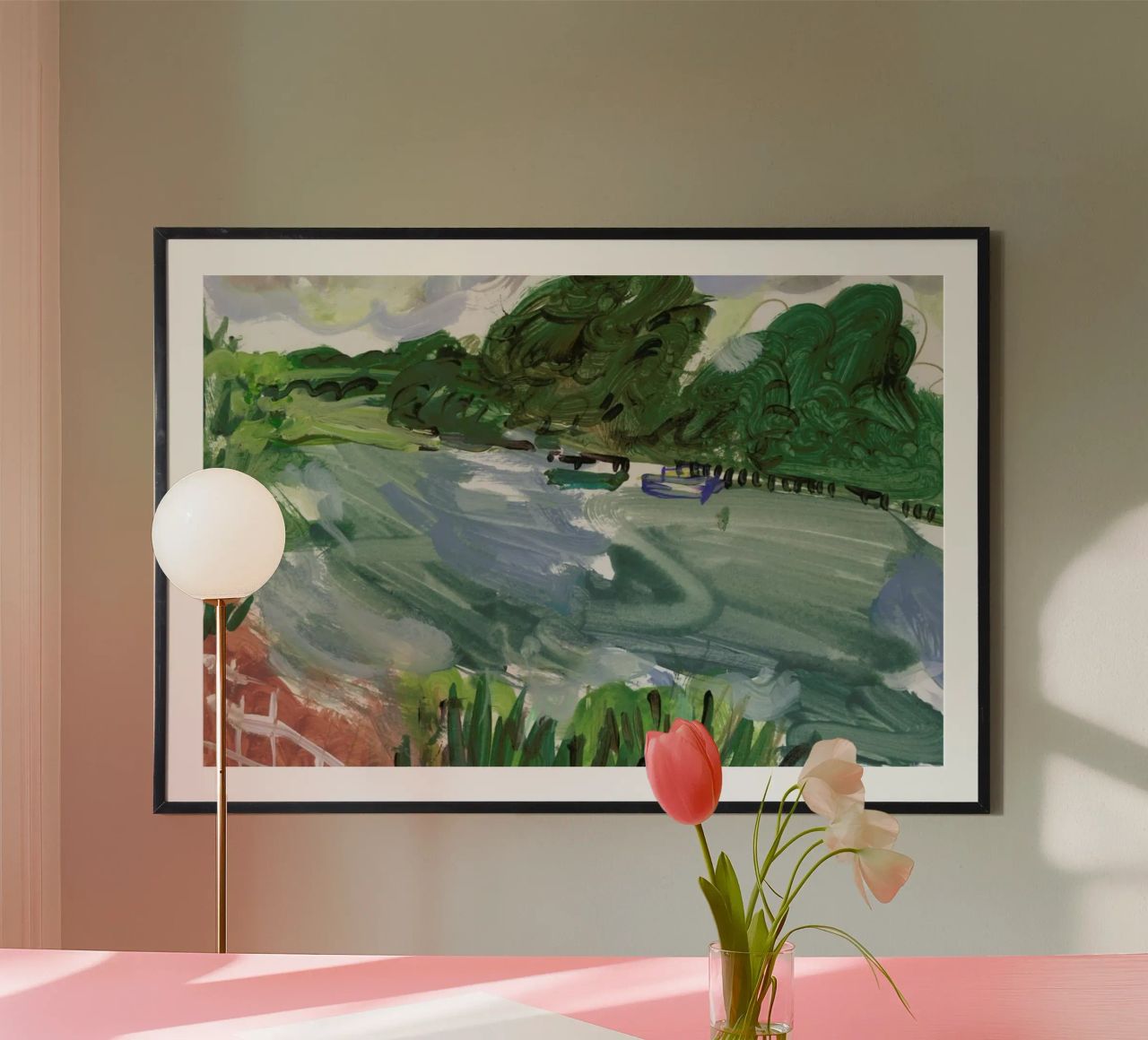 River Thames On A Windy Day poster by Sonia Brittain