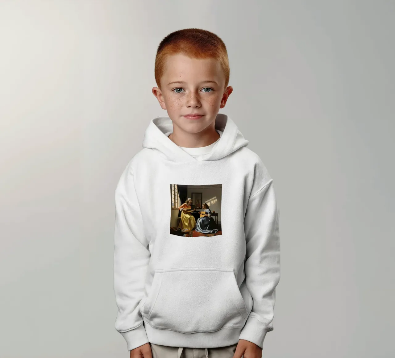 Frauen spielen Gitarre Kinder Hoodie von The Dinda