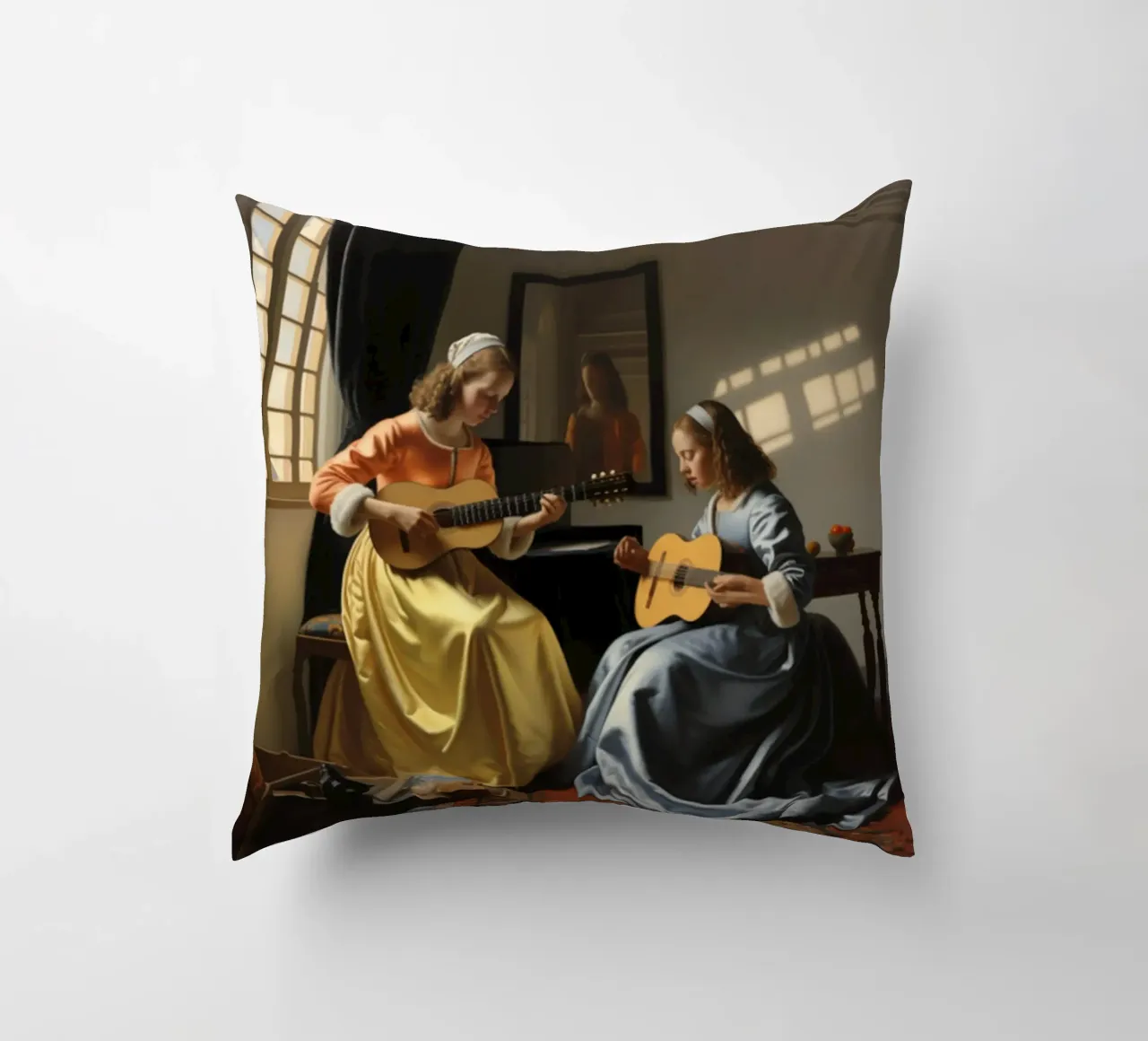 donna suona la chitarra cuscino da The Dinda