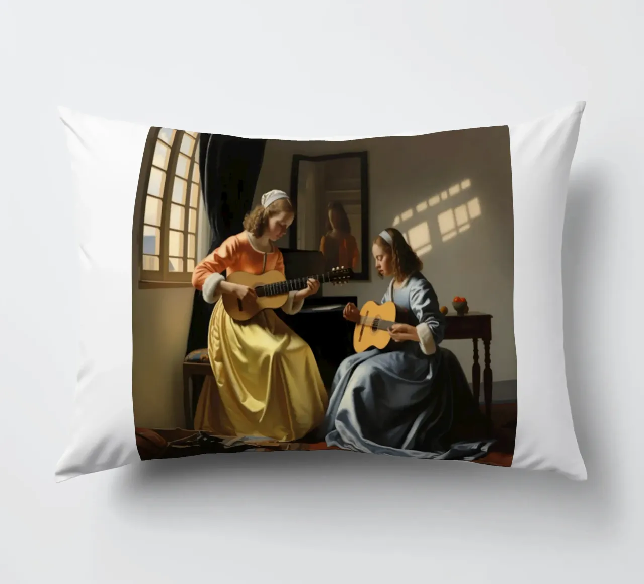 donna suona la chitarra cuscino da The Dinda