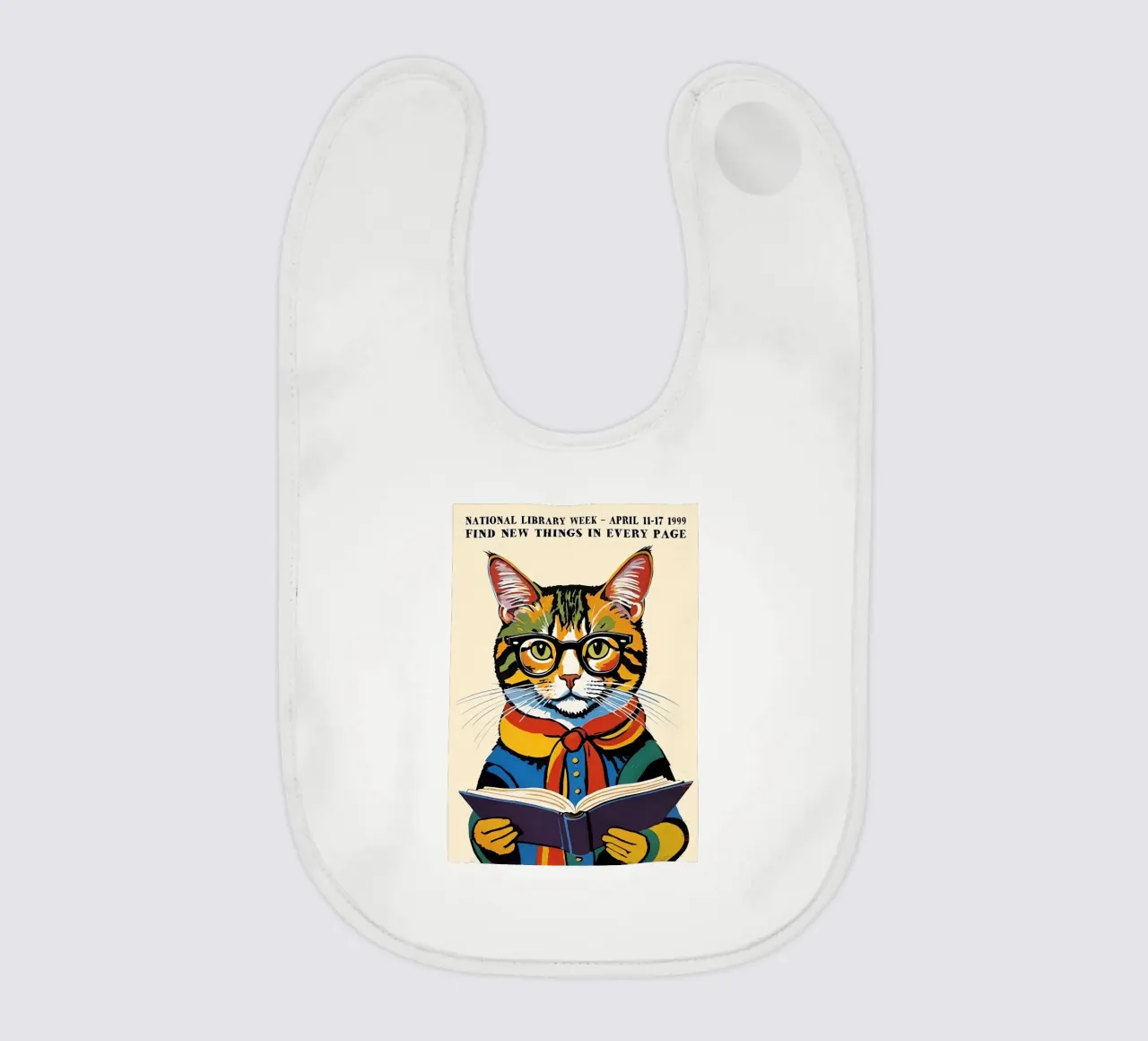 Cat baby bib by Arjun