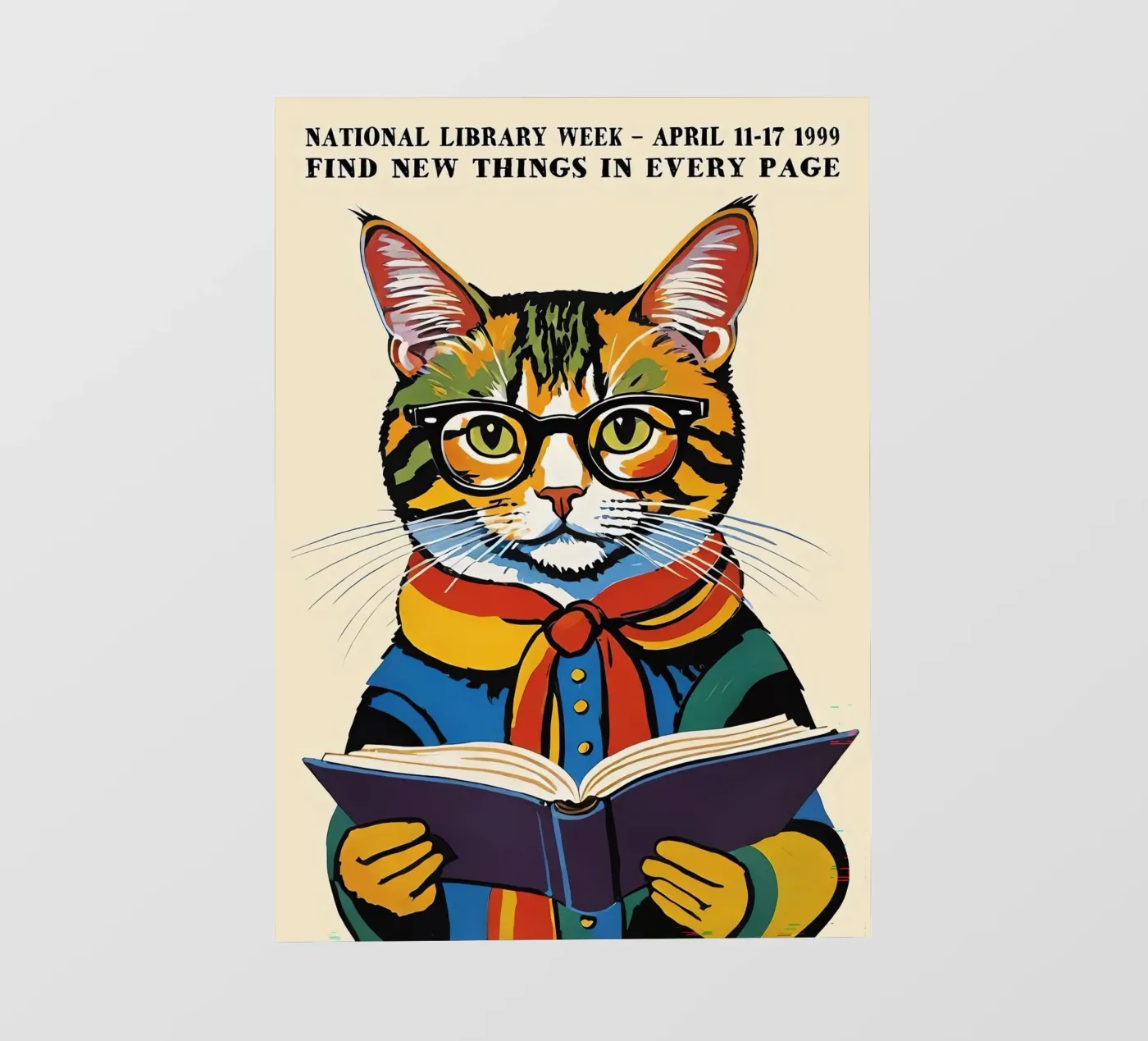 Kat fotobehang van Arjun