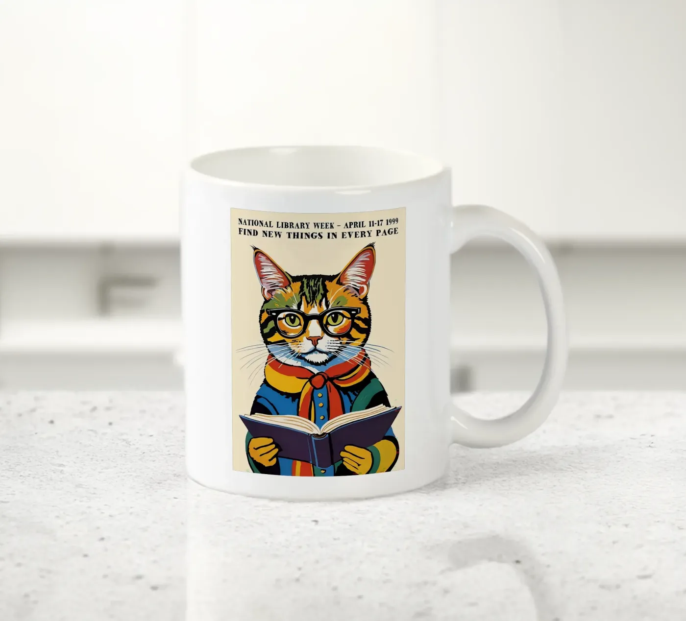 Cat ceramic mug by Arjun