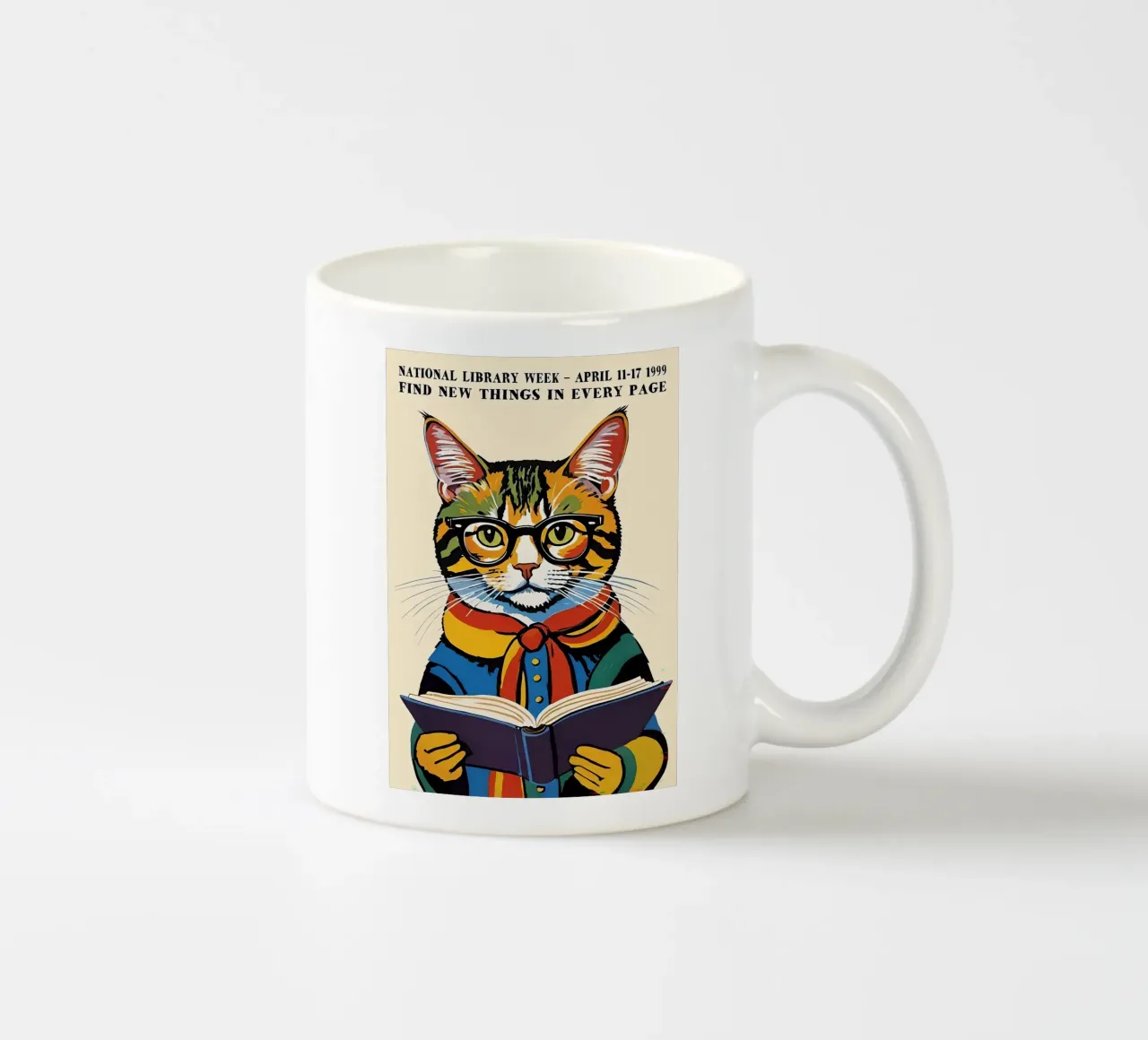 Gatto tazza in ceramica da Arjun