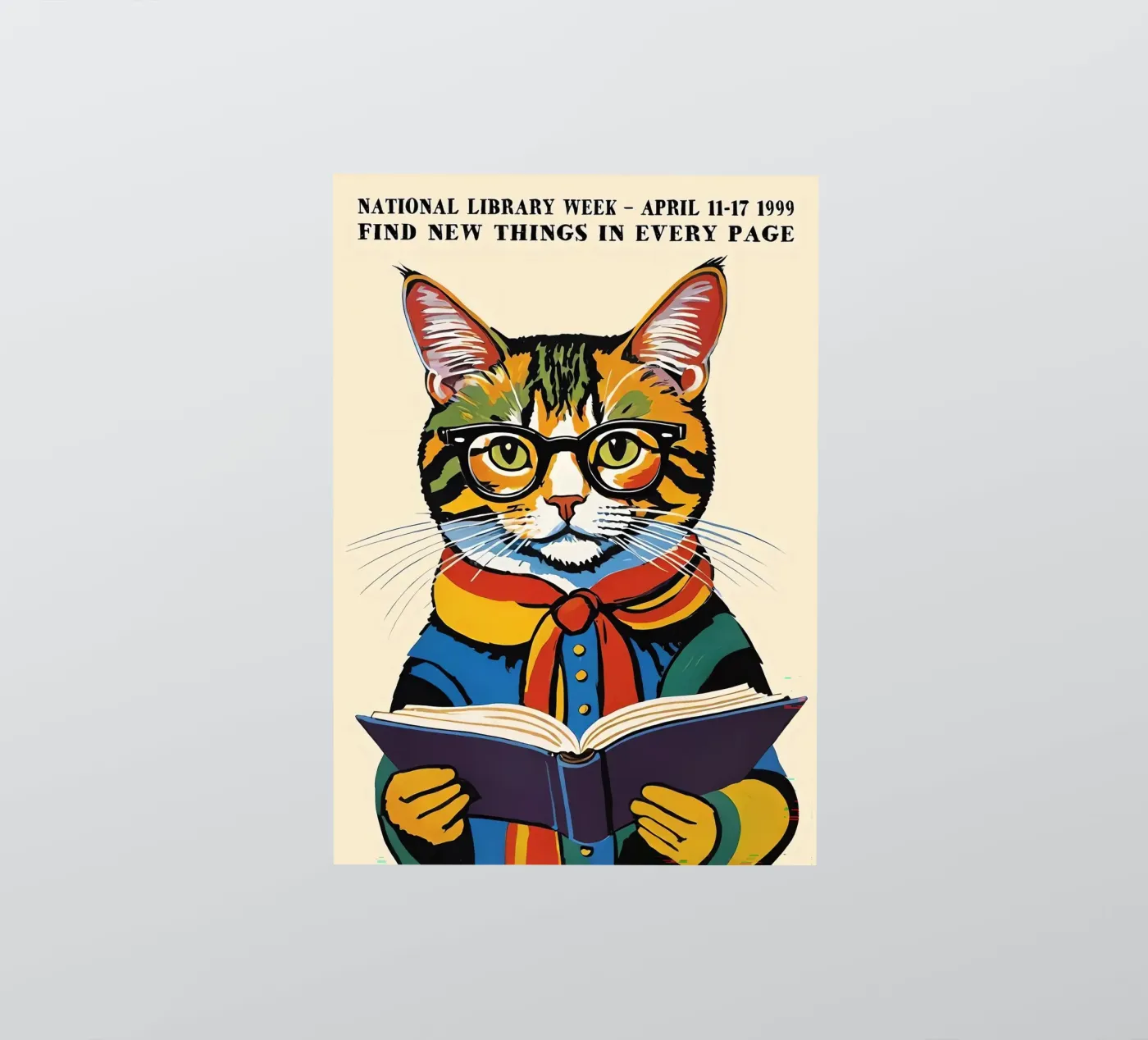 Cat sticker by Arjun