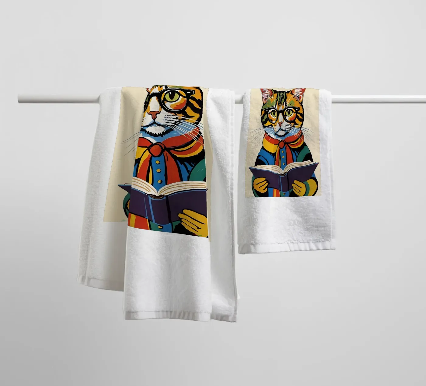 Cat towel by Arjun