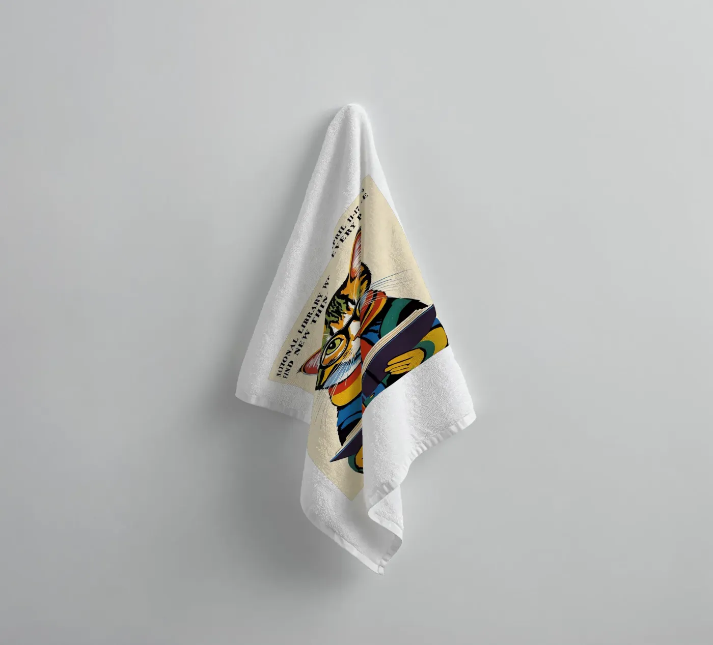 Cat towel by Arjun