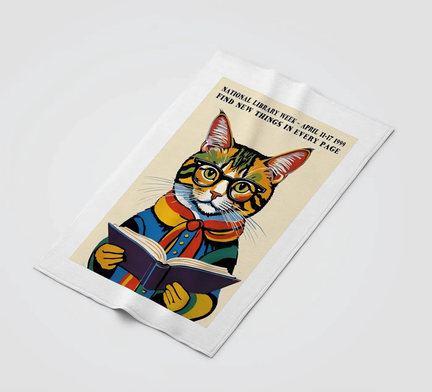 Cat fleece blanket by Arjun