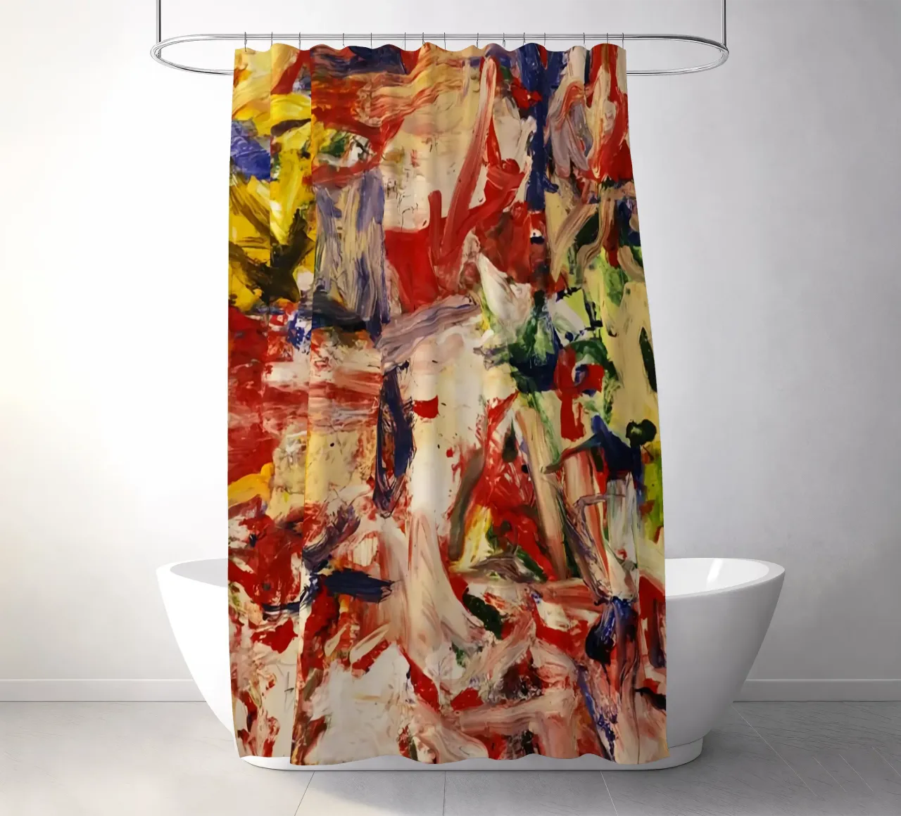 Willem De Kooning Schöne Farbe Duschvorhang von Family ARTWORK