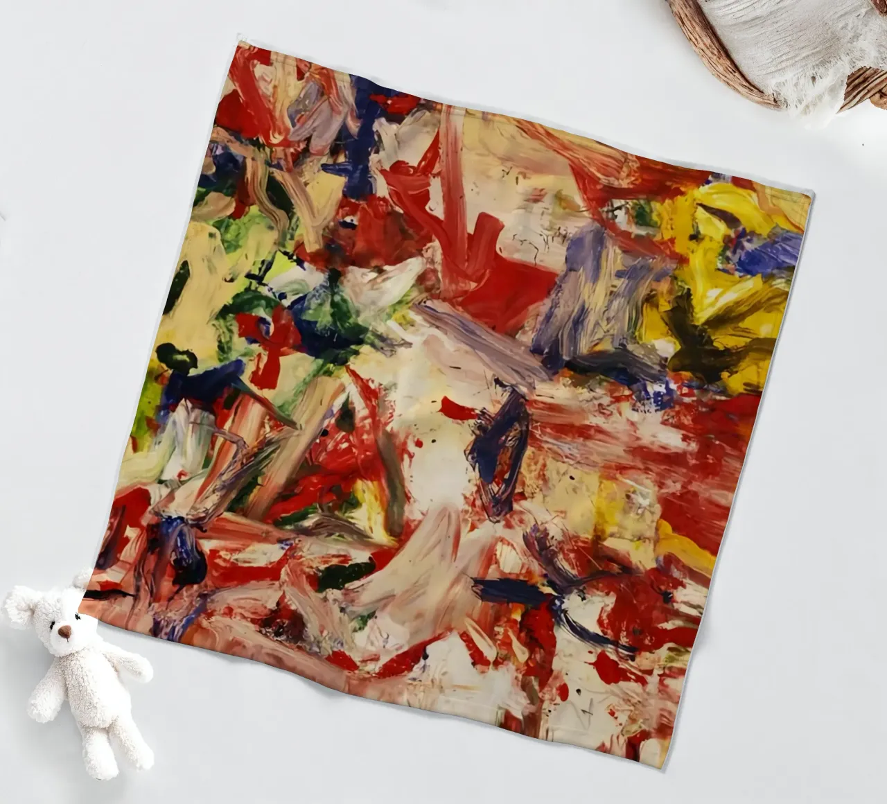 Willem De Kooning Schöne Farbe Fleecedecke von Family ARTWORK