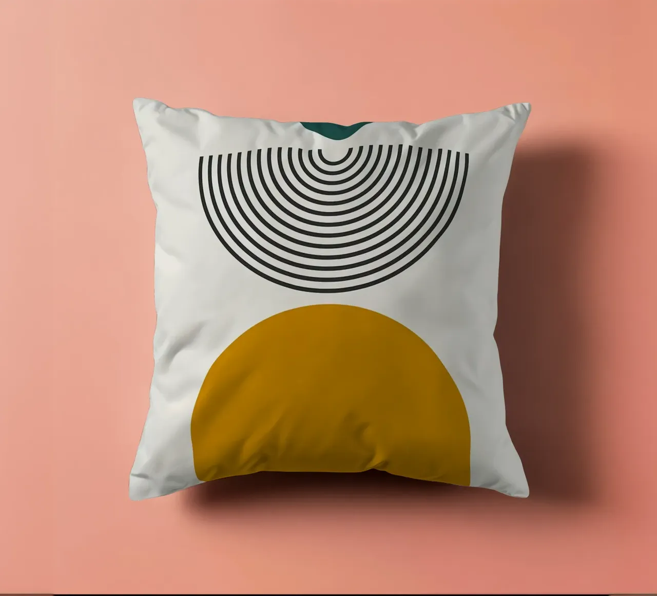 semi-circle decorative cushion by Ron Bale