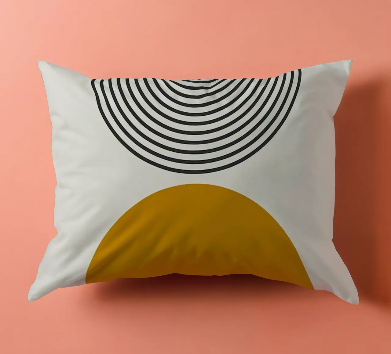 semi-circle decorative cushion by Ron Bale