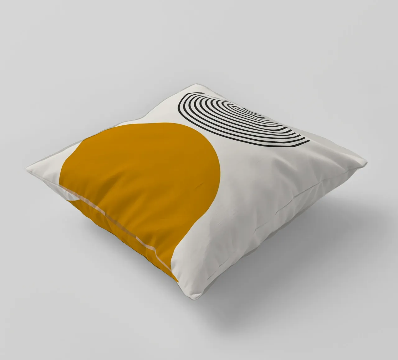 semi-circle decorative cushion by Ron Bale