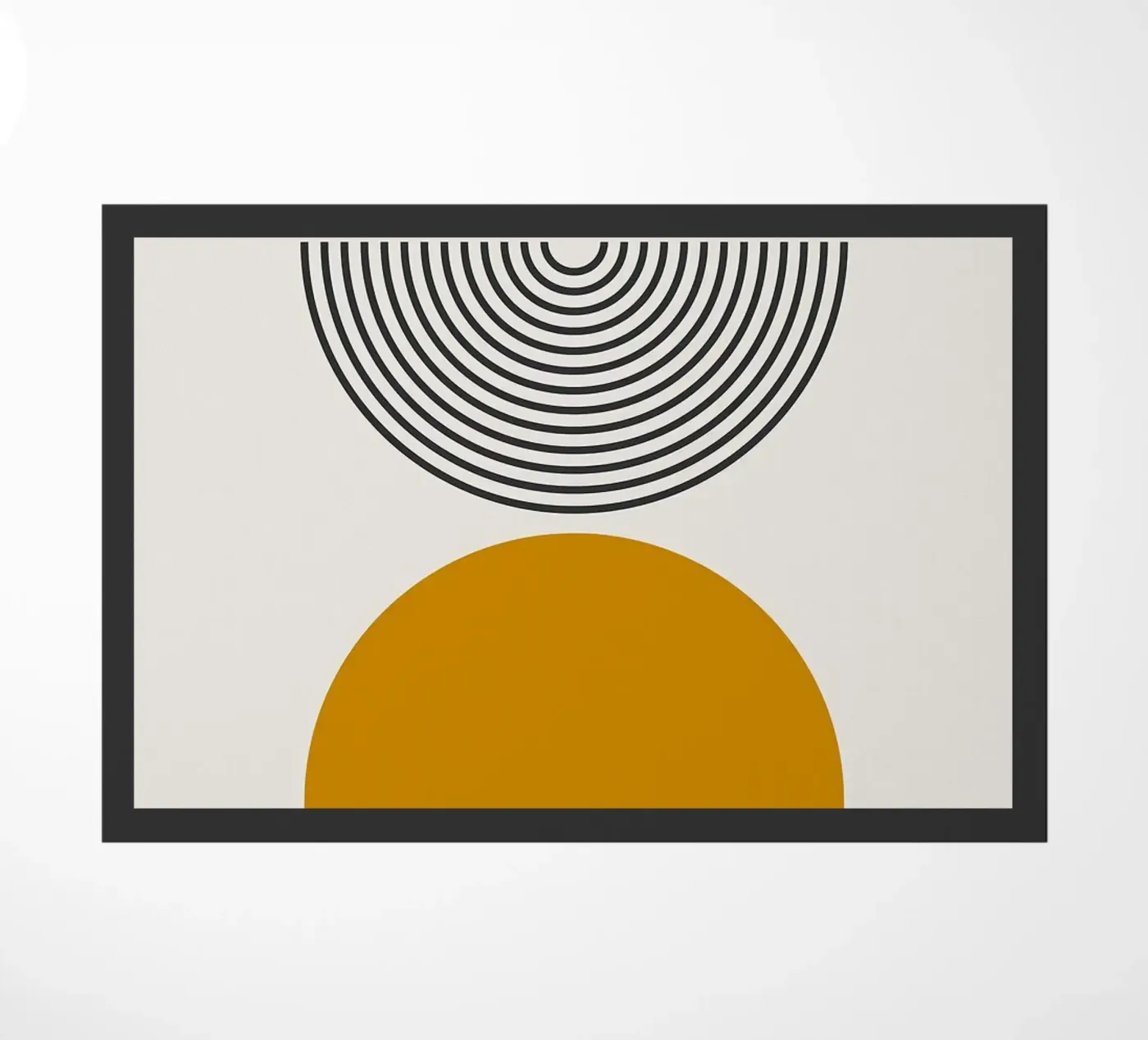semi-circle doormat by Ron Bale