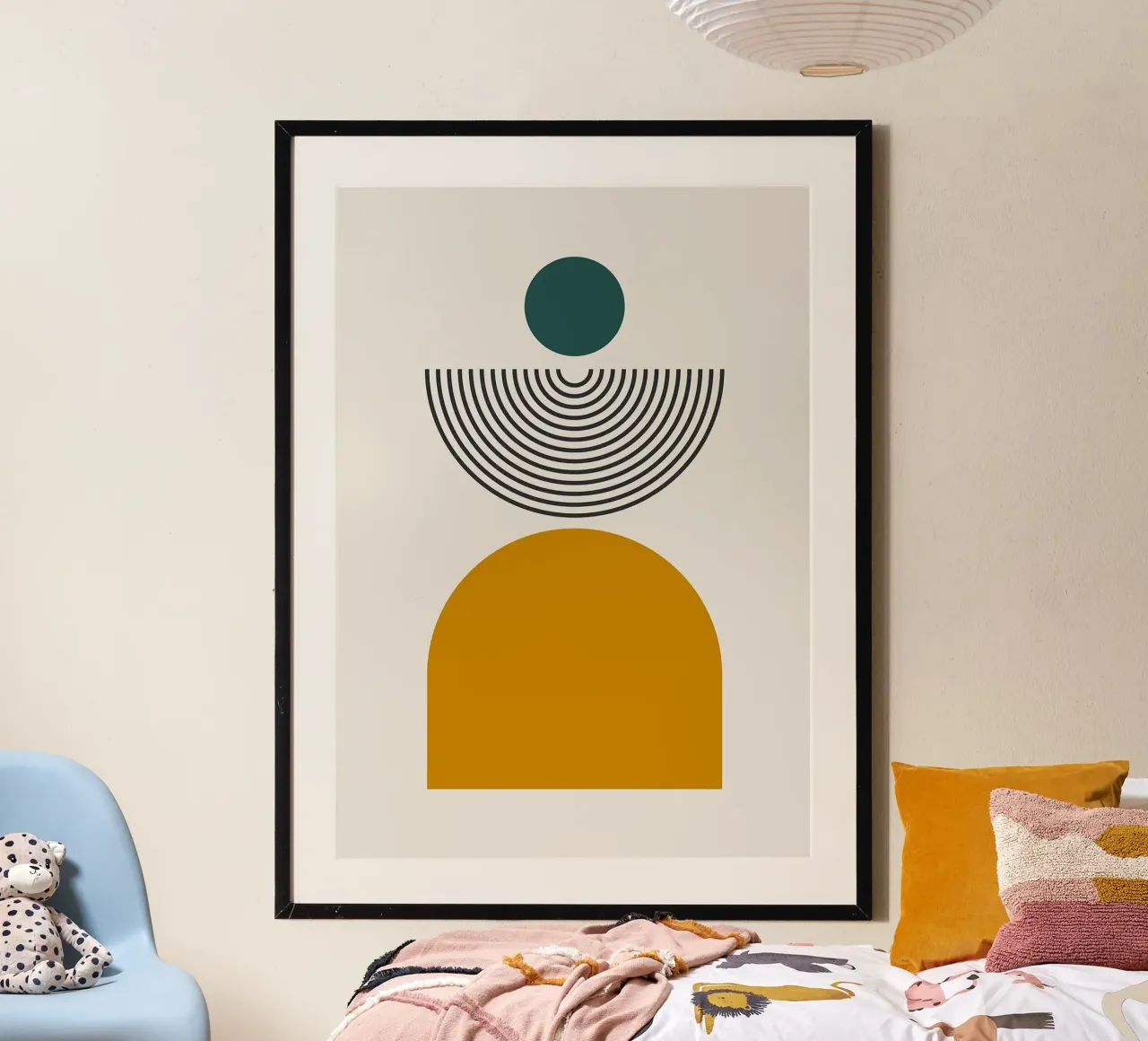 semi-circle poster by Ron Bale