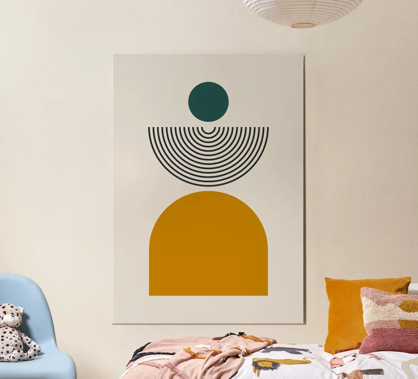 semi-circle poster by Ron Bale