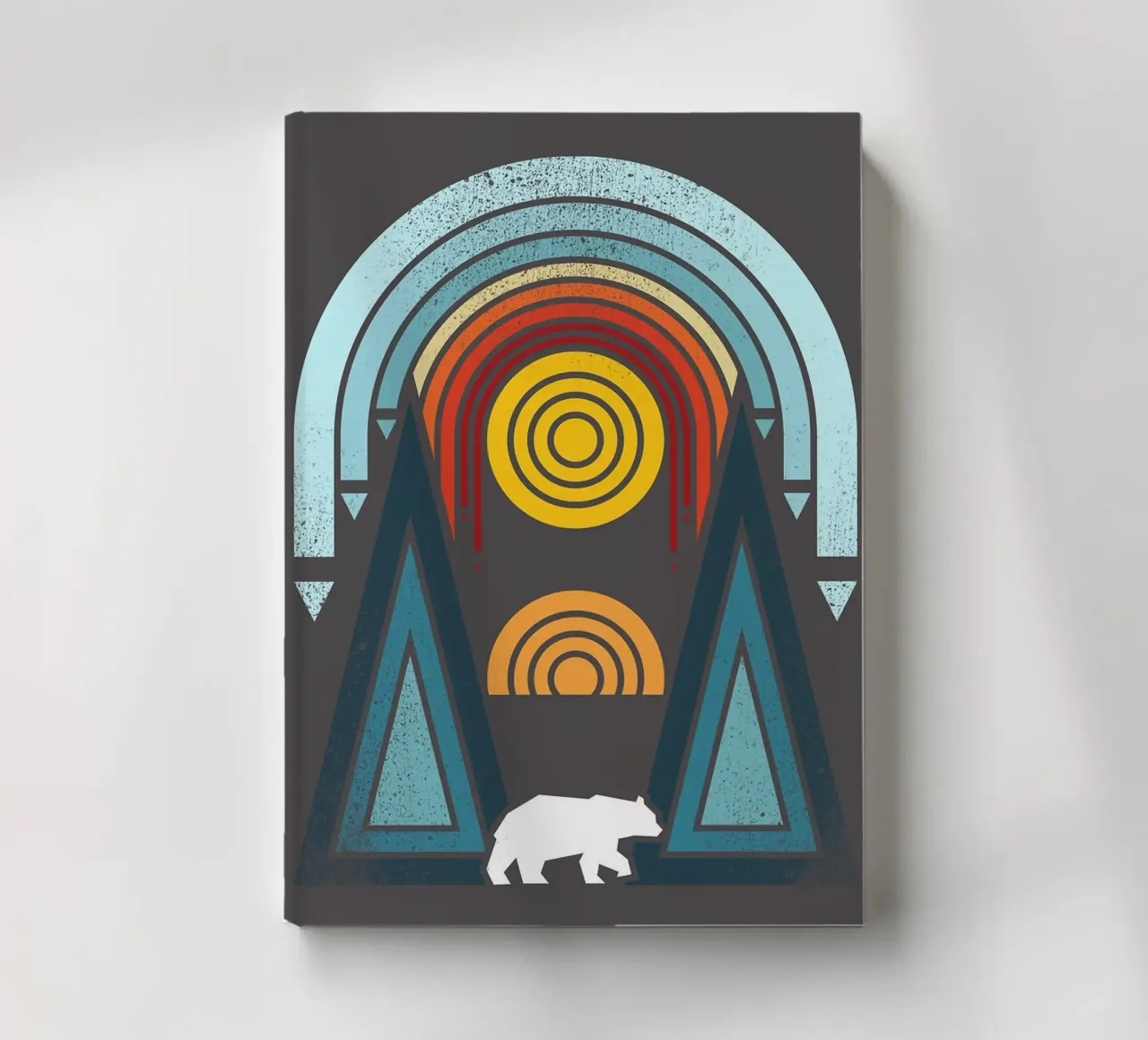orso montagne forme geometriche diario da Ron Bale