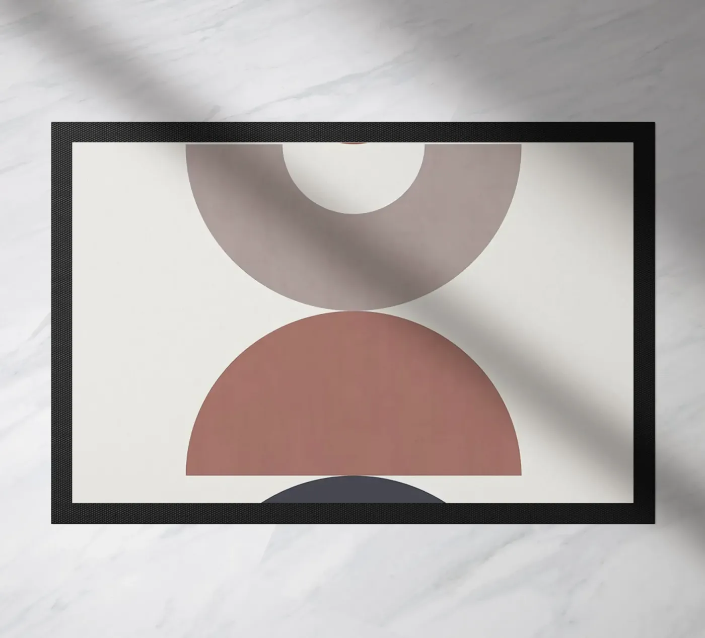 semi-circle doormat by Ron Bale