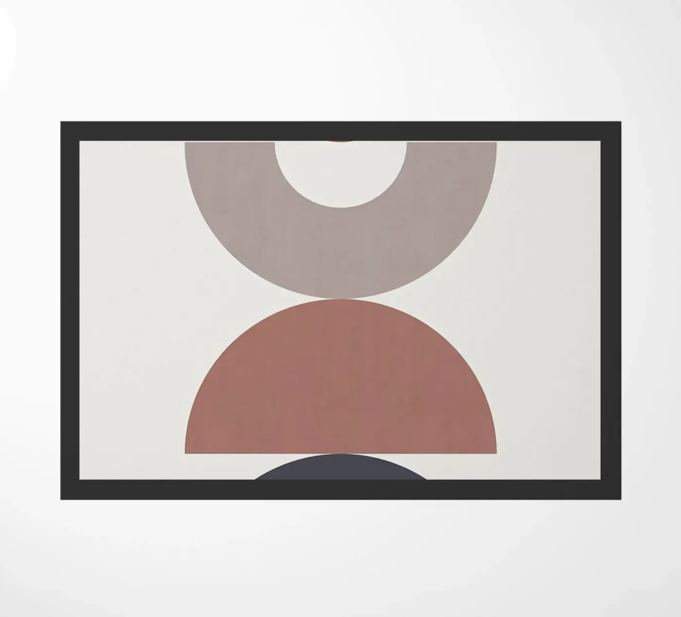 semi-circle doormat by Ron Bale