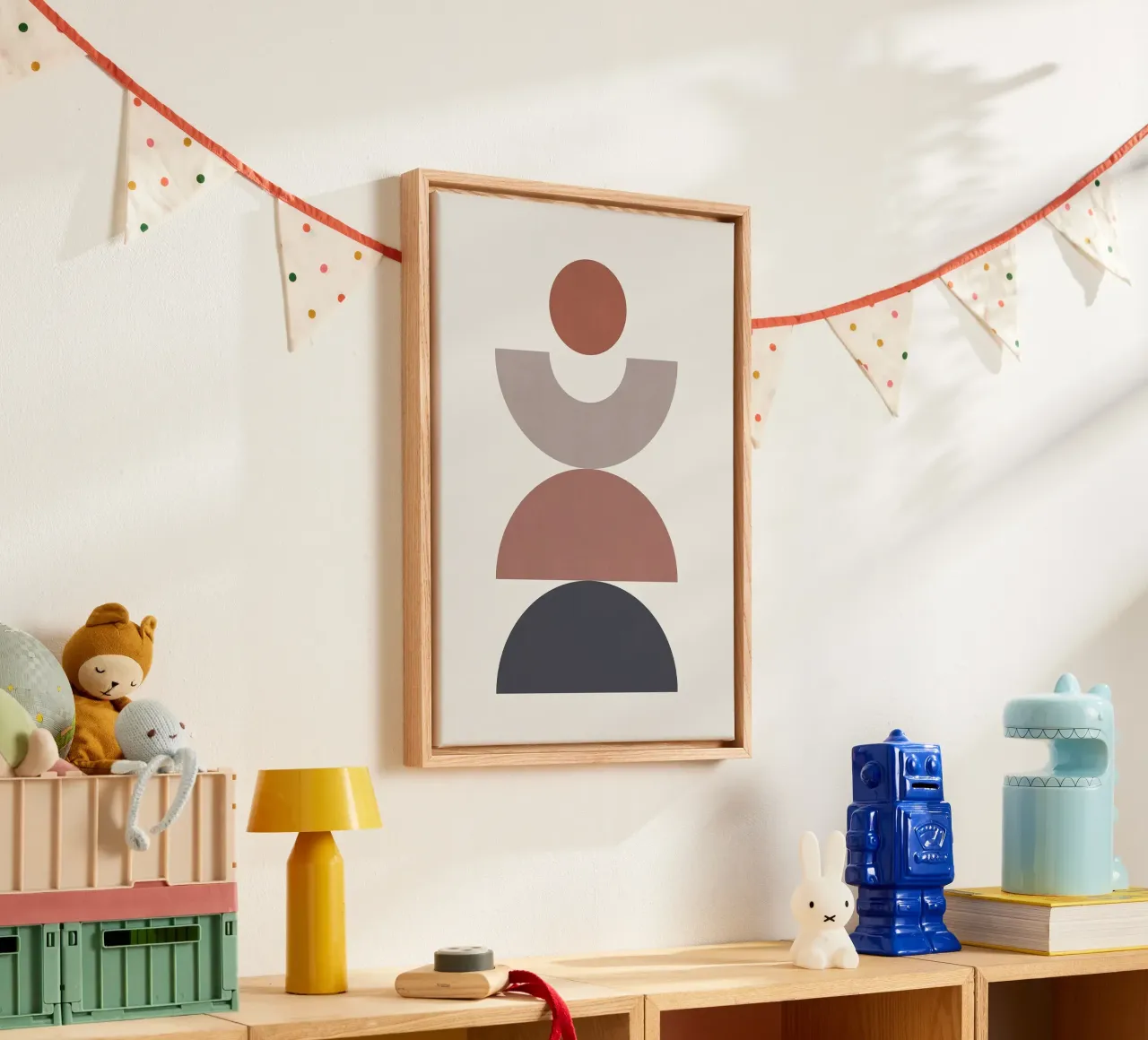 halve cirkel canvas met Baklijst van Ron Bale