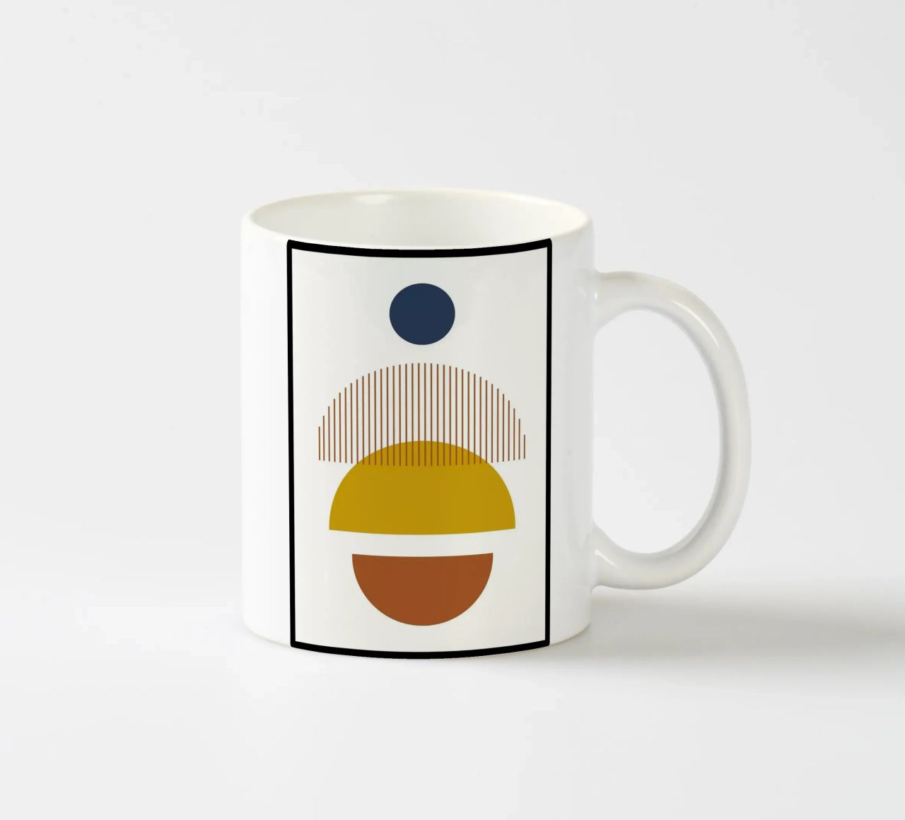 linee a semicerchio tazza in ceramica da Ron Bale