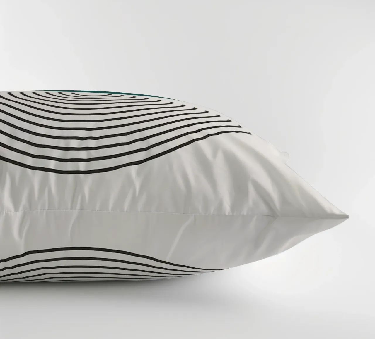 semi-circle circles lines decorative cushion by Ron Bale