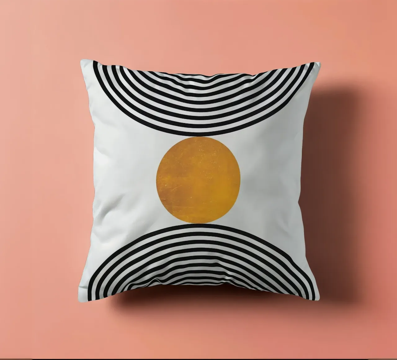 cerchi concentrici forme geometriche cuscino da Ron Bale