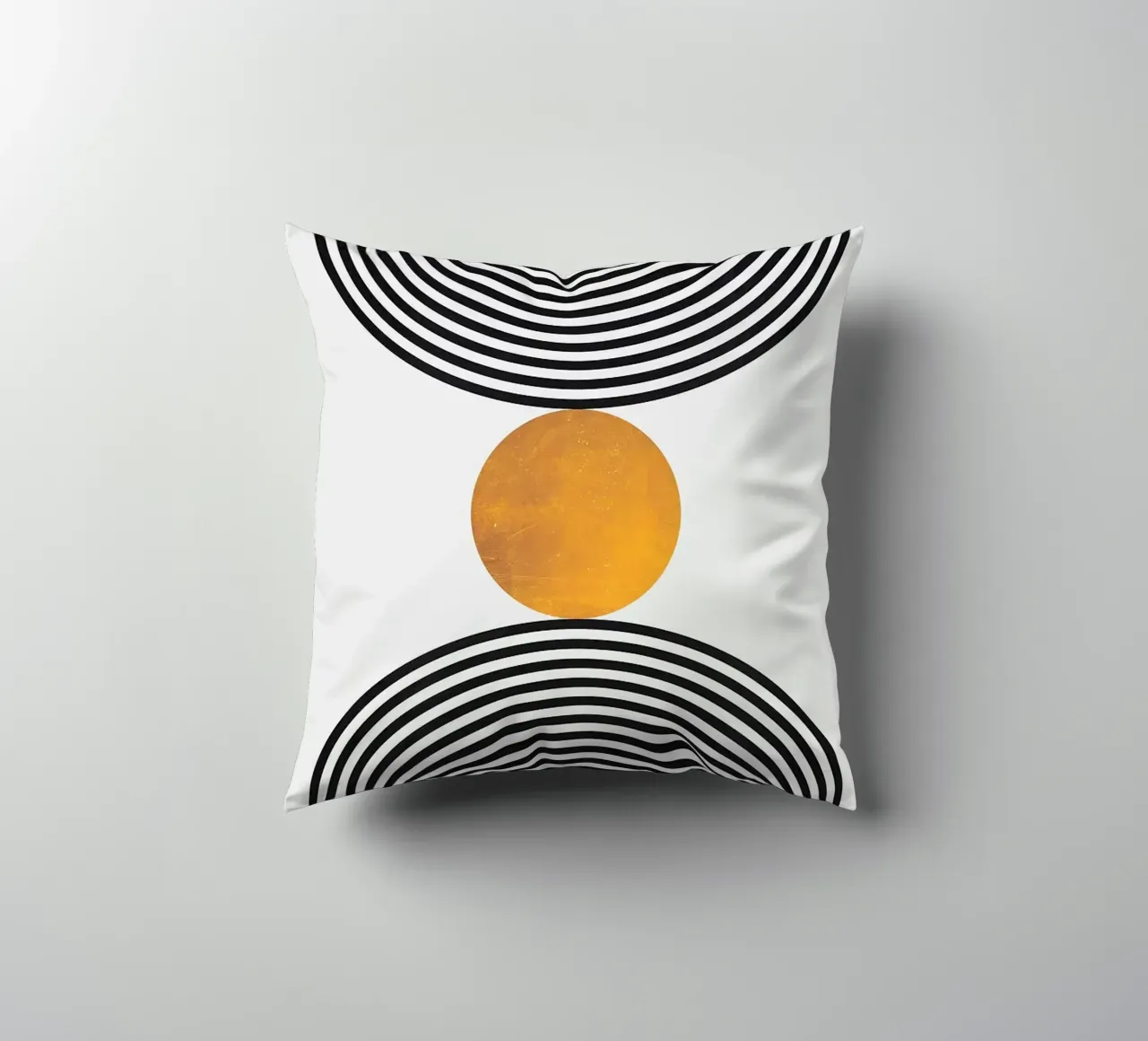 cerchi concentrici forme geometriche cuscino da Ron Bale