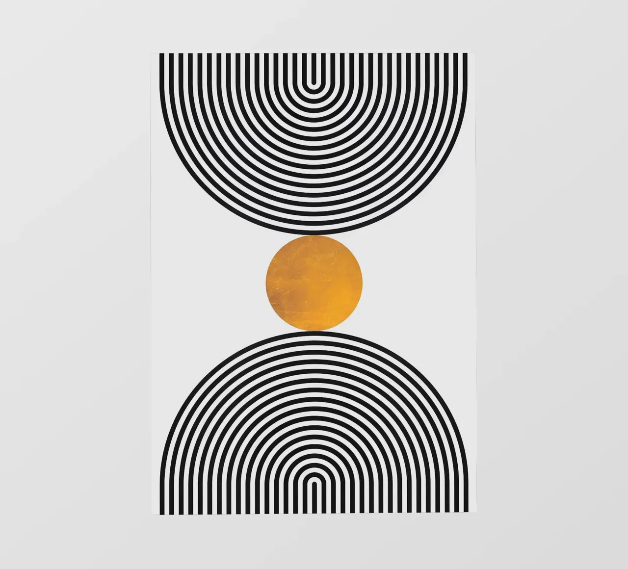 círculos concéntricos formas geométricas lámina retroiluminada de Ron Bale