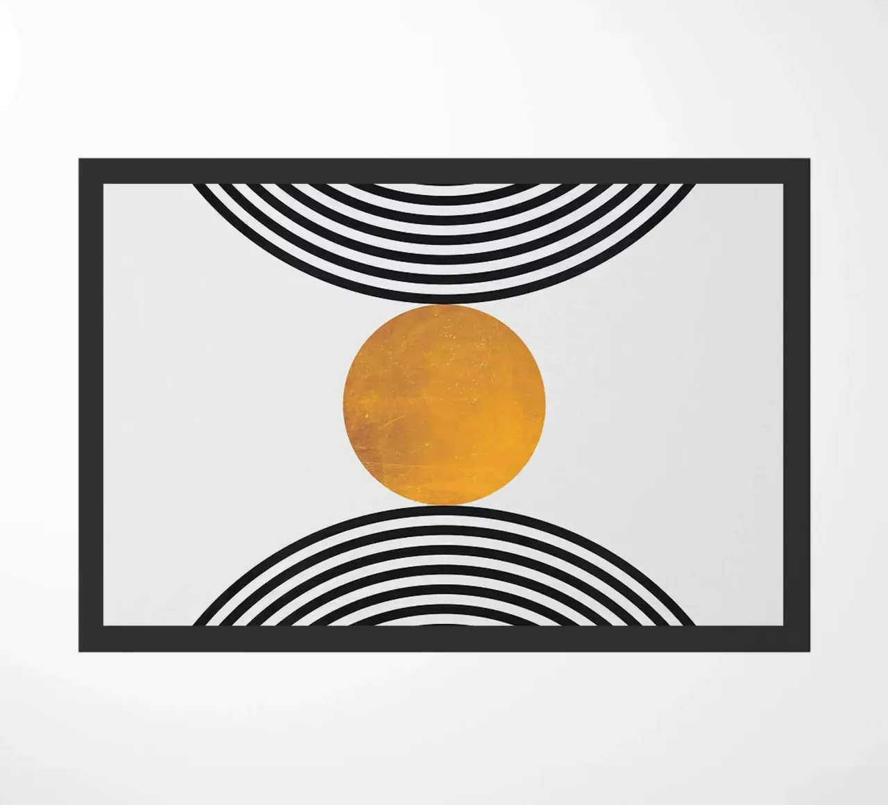 cerchi concentrici forme geometriche zerbino da Ron Bale