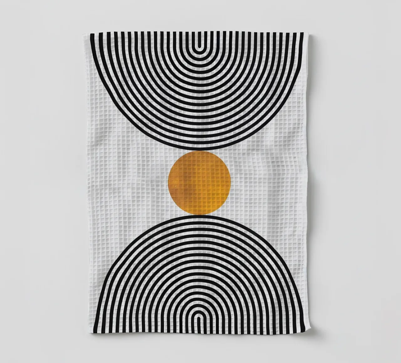 cerchi concentrici forme geometriche canovaccio da cucina da Ron Bale