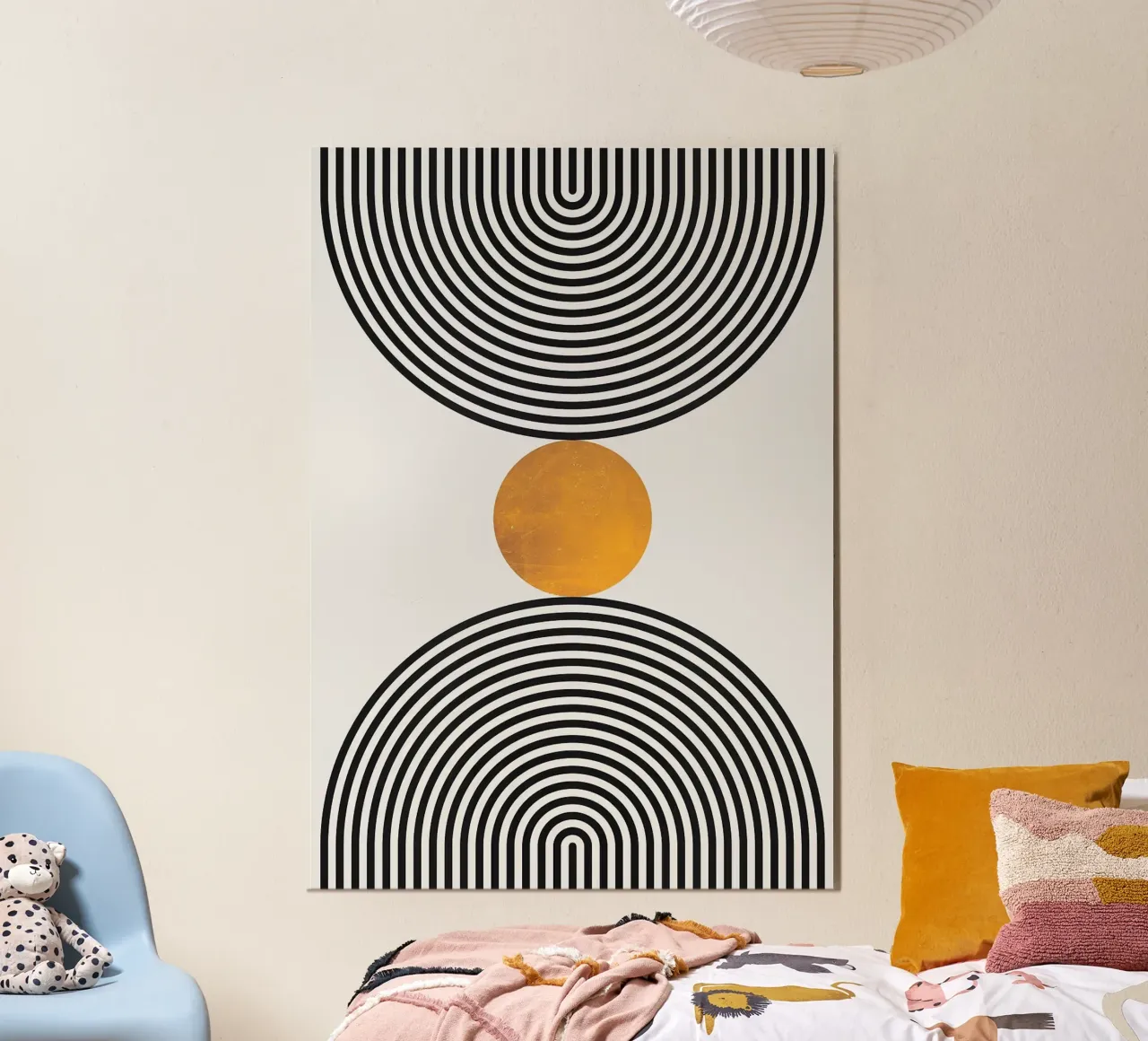 cerchi concentrici forme geometriche alluminio dibond da Ron Bale