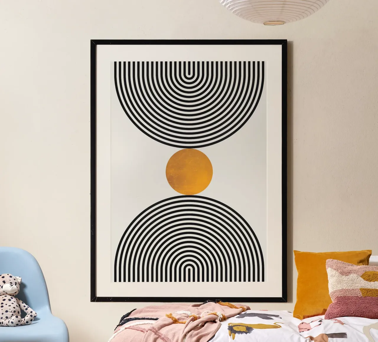 cerchi concentrici forme geometriche poster da Ron Bale