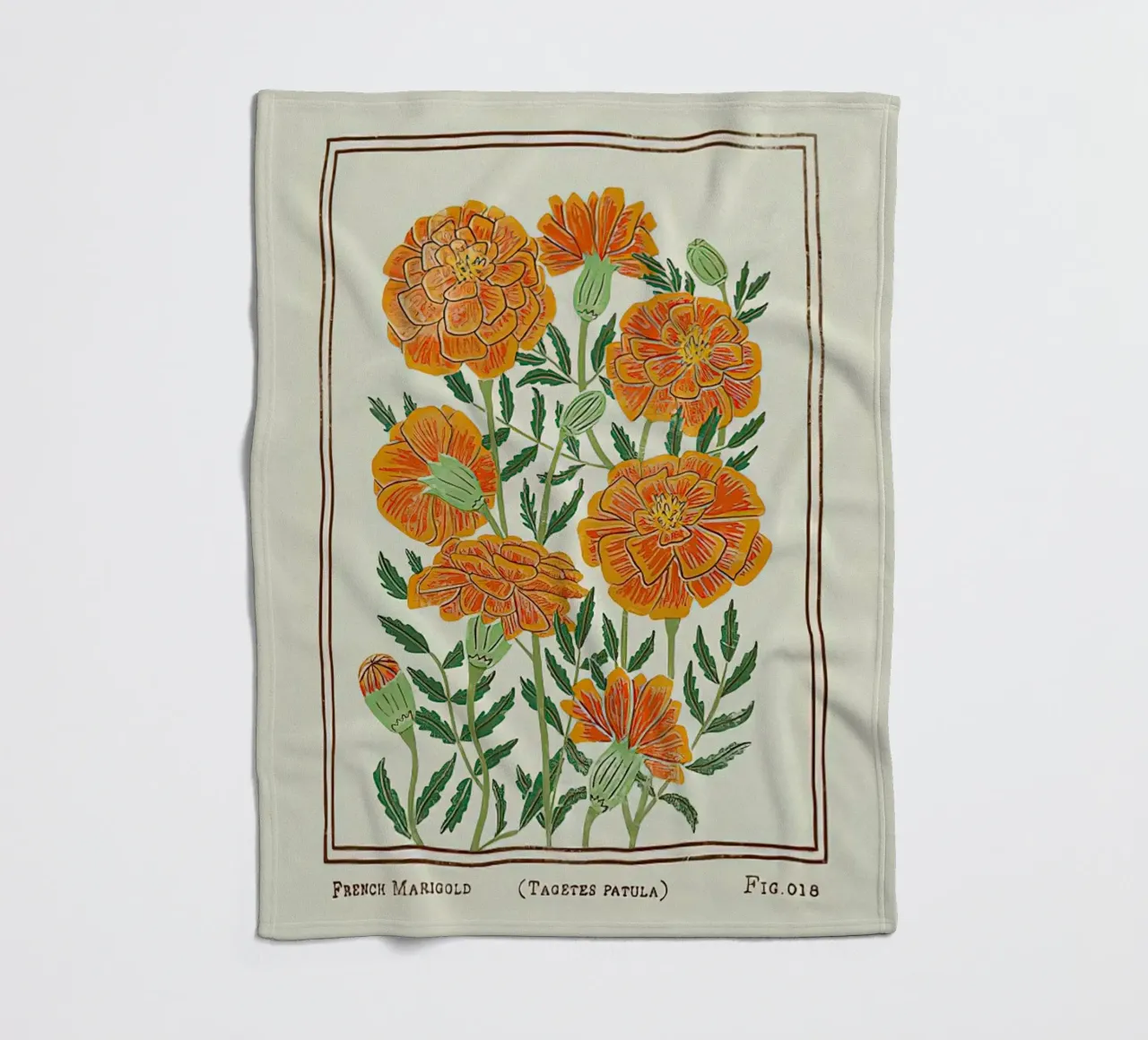 Calendula francese coperta in pile da harris shop