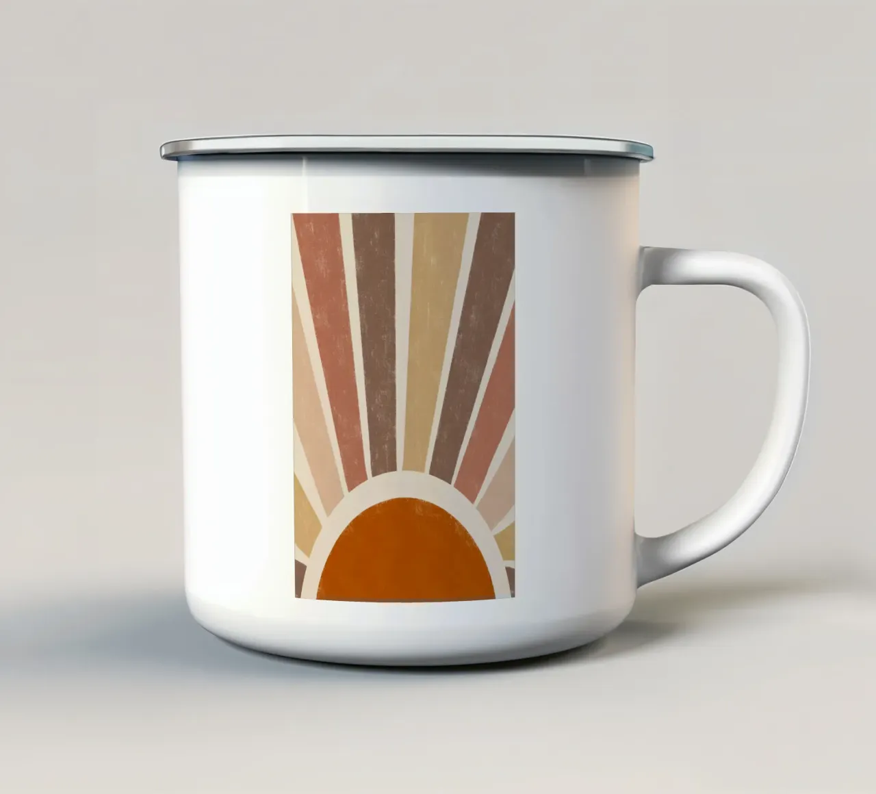 raggi del sole tazza in smalto da Ron Bale