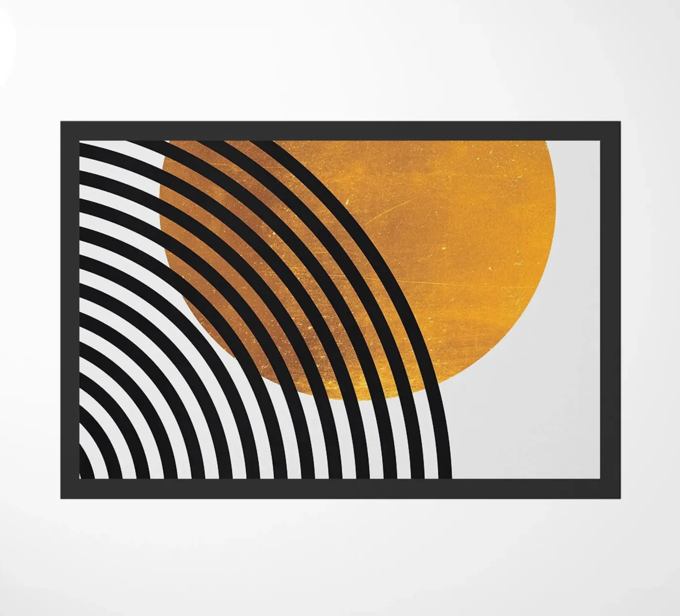 circle line-pattern deurmat van Ron Bale