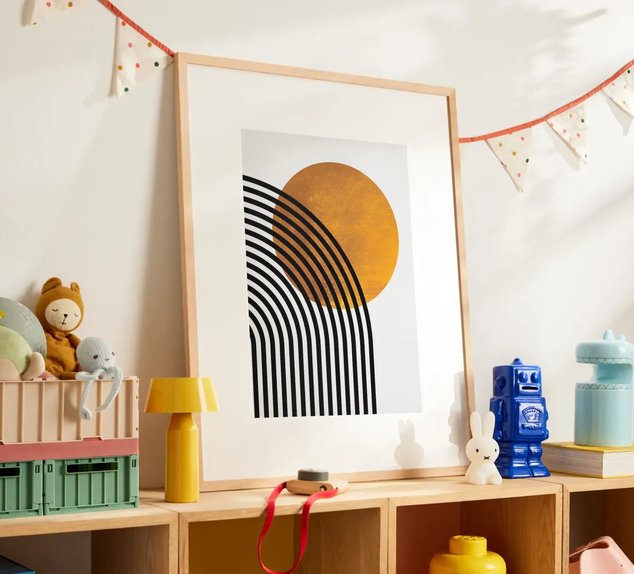 circle line-pattern poster by Ron Bale