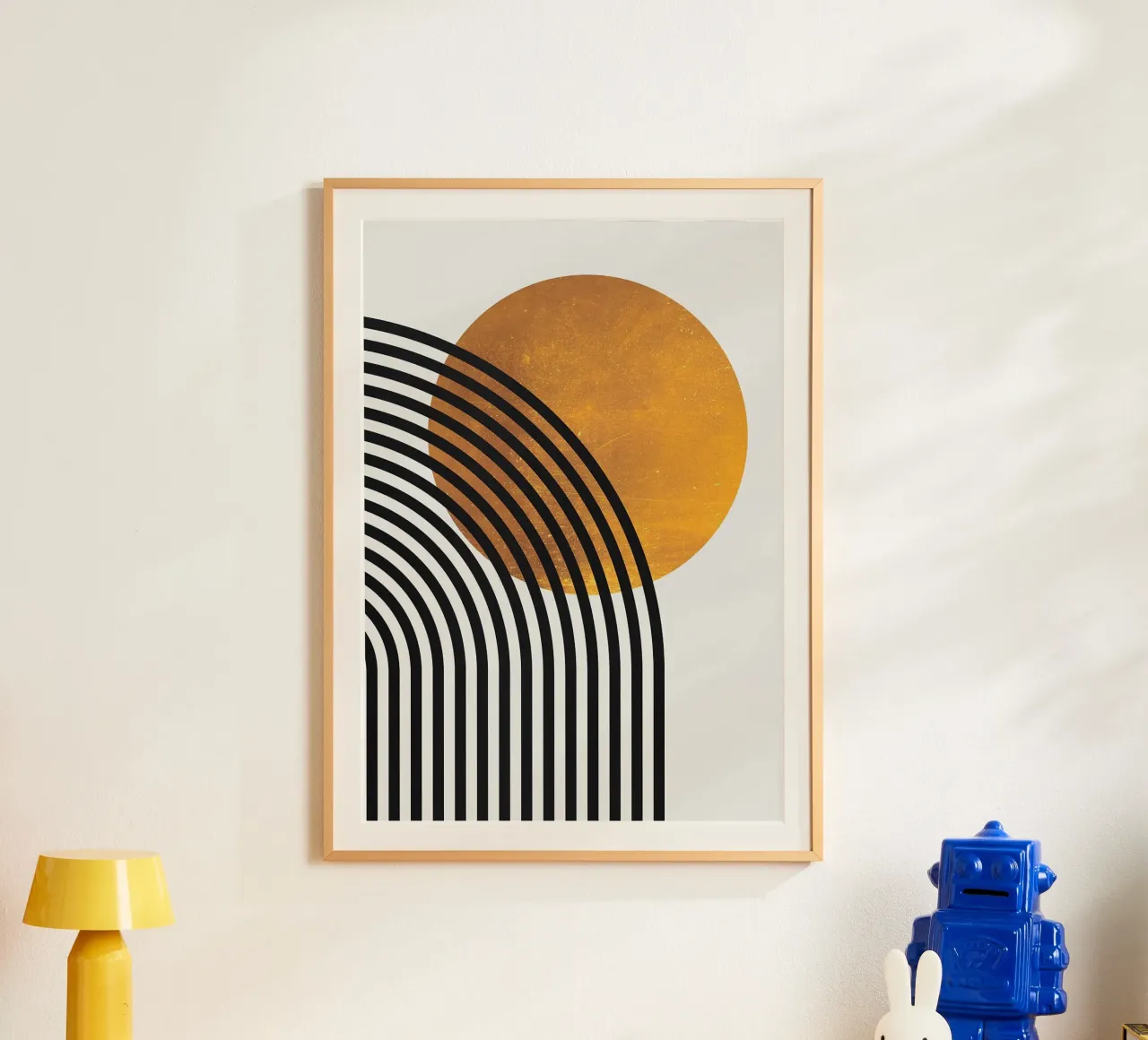 circle line-pattern poster by Ron Bale
