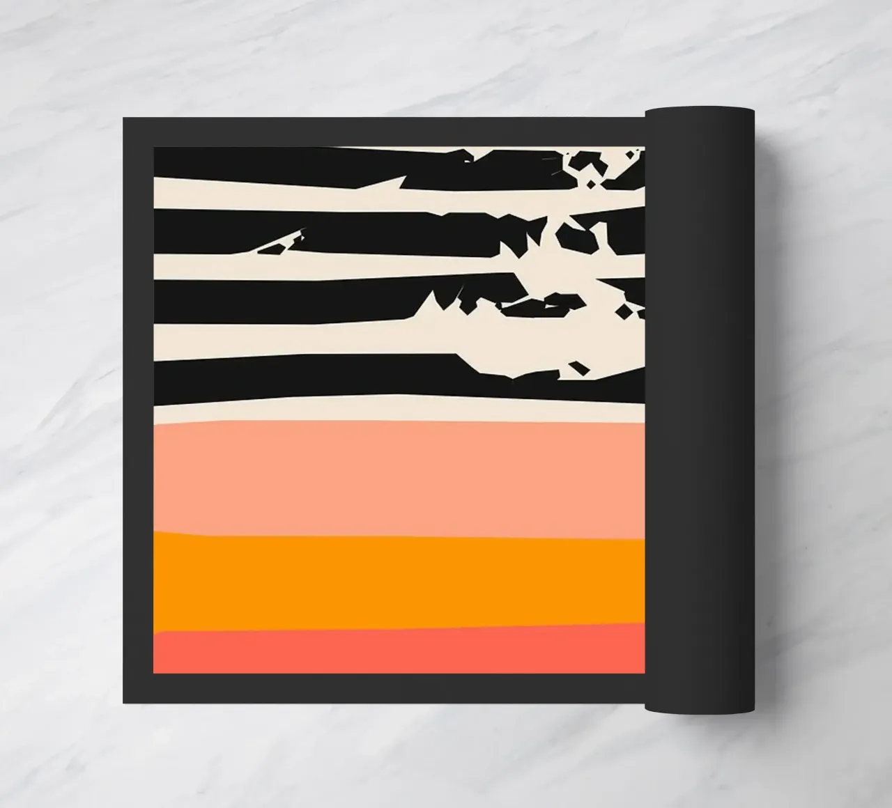 stripes lines pattern doormat by Ron Bale