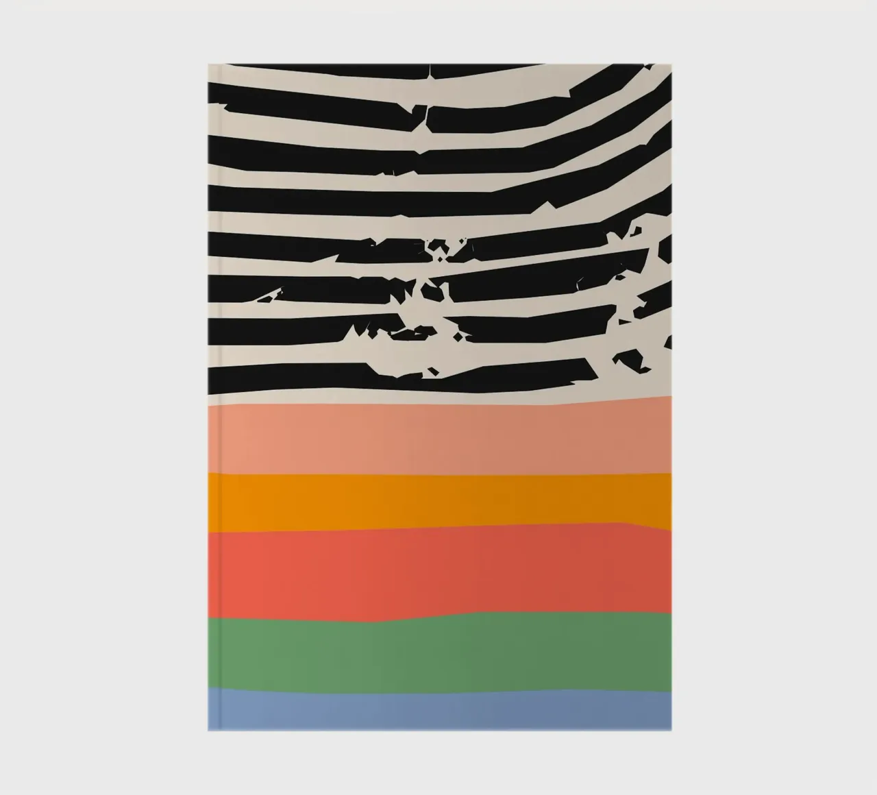 stripes lines pattern notebook by Ron Bale