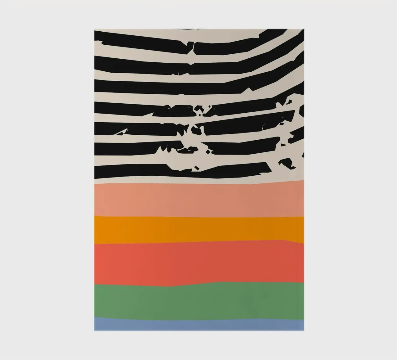 stripes lines pattern notebook by Ron Bale