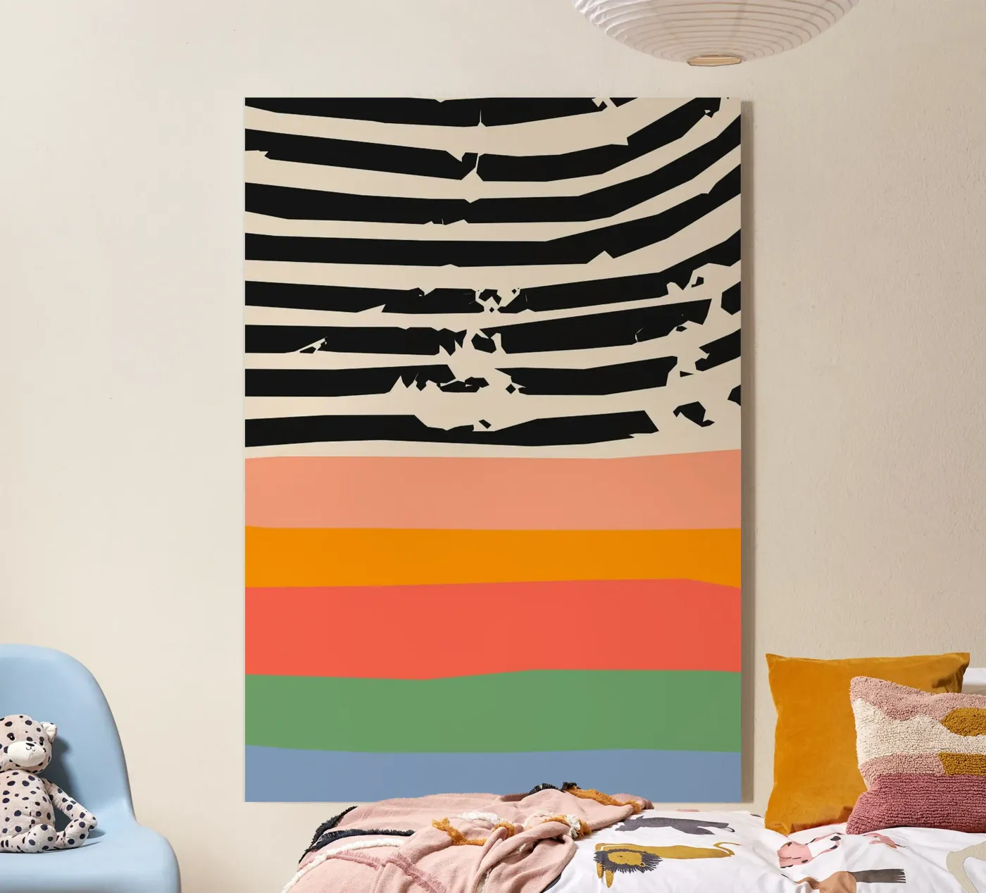 stripes lines pattern Acryl-Glas von Ron Bale