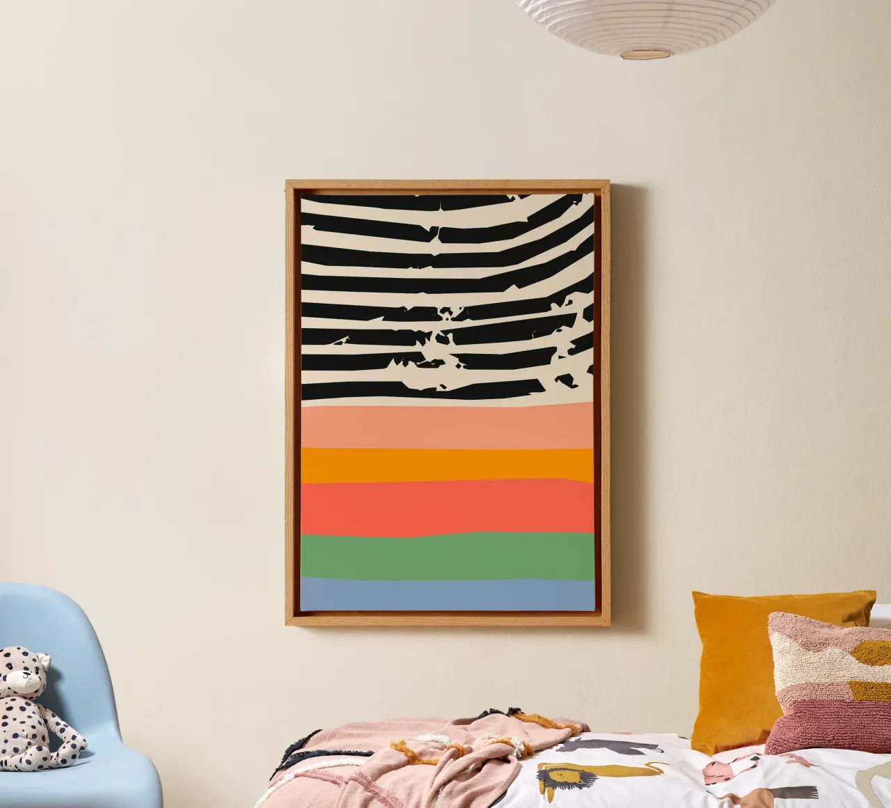 stripes lines pattern canvas by Ron Bale