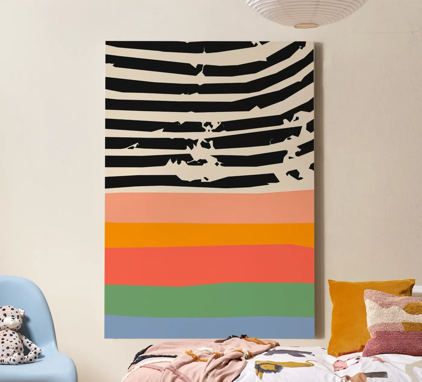 stripes lines pattern tela da Ron Bale